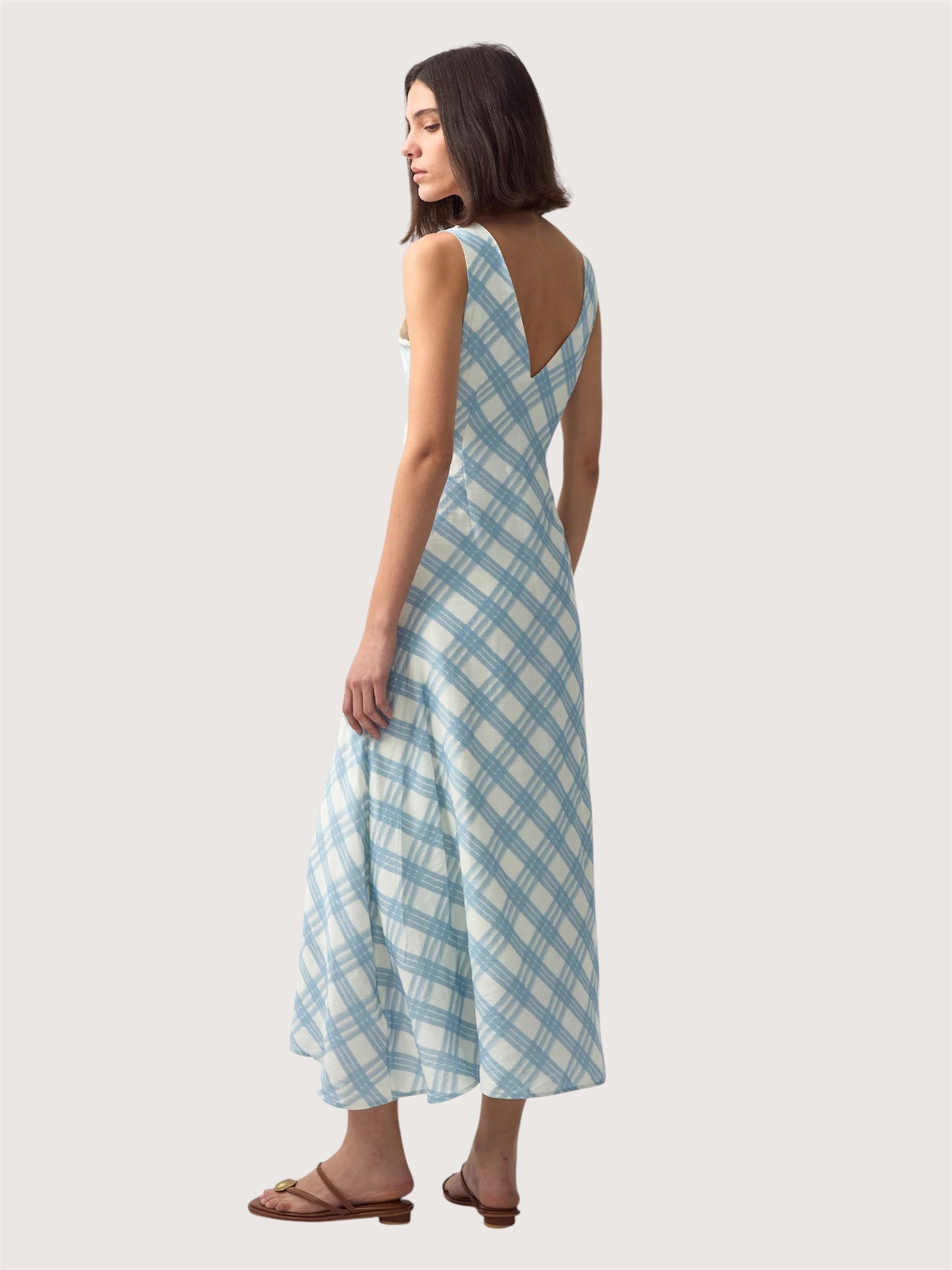 Plaid Midi Dress