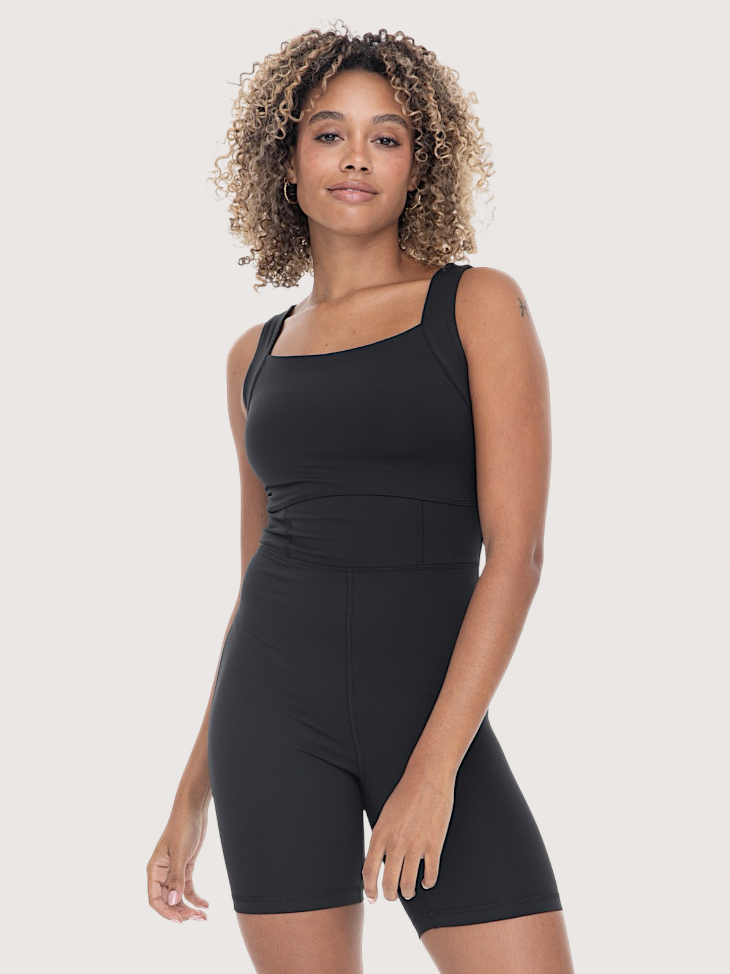 Paneled Athleisure Shortsie