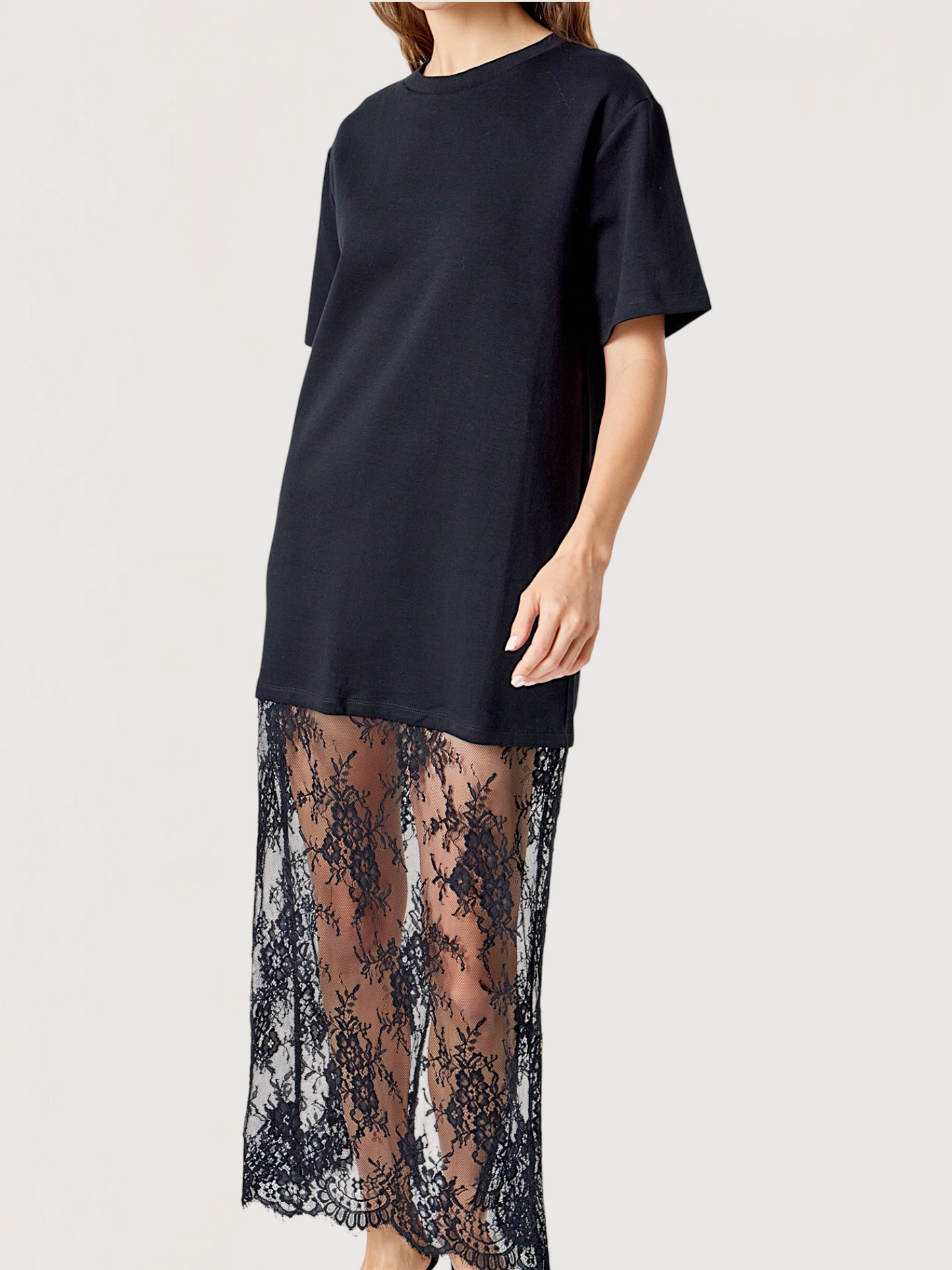 Mix Media Tee Dress