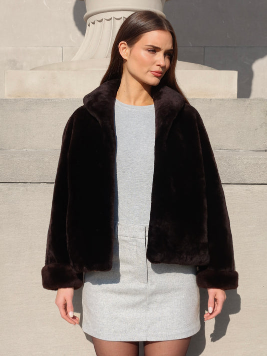 Erin Cuffed Fur Coat