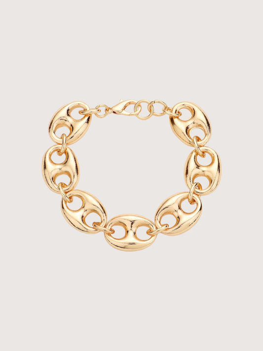 Metal Link Bracelet | Gold