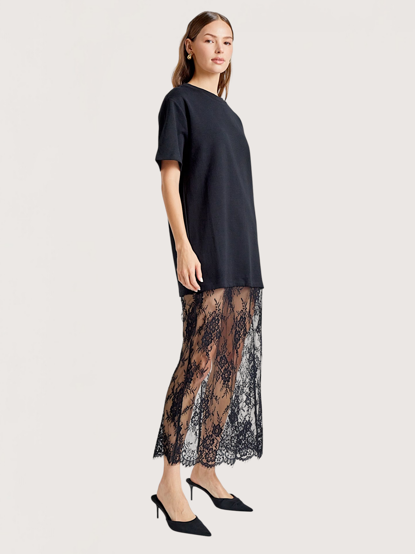 Mix Media Tee Dress