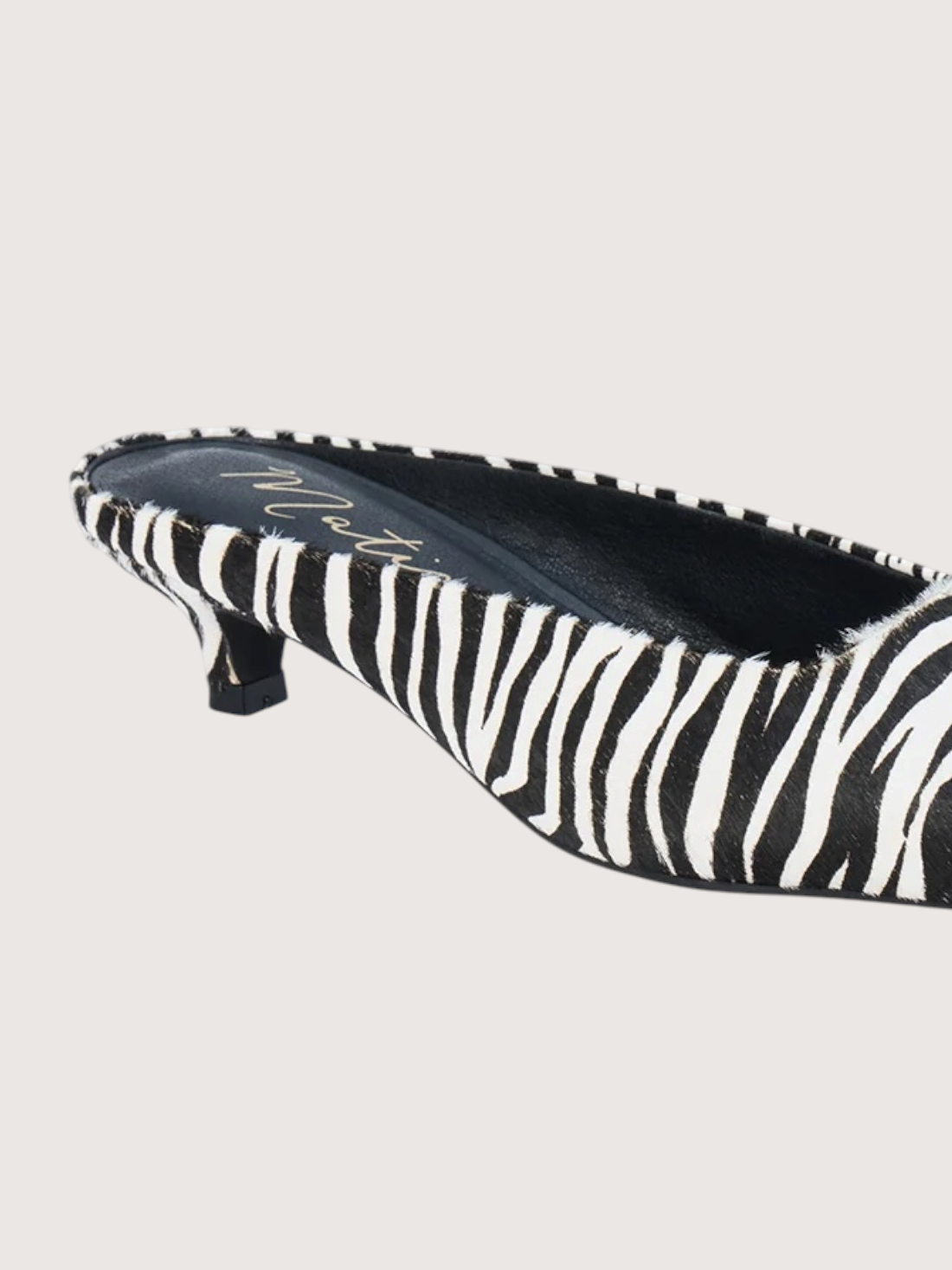 Zebra Kitten Heel