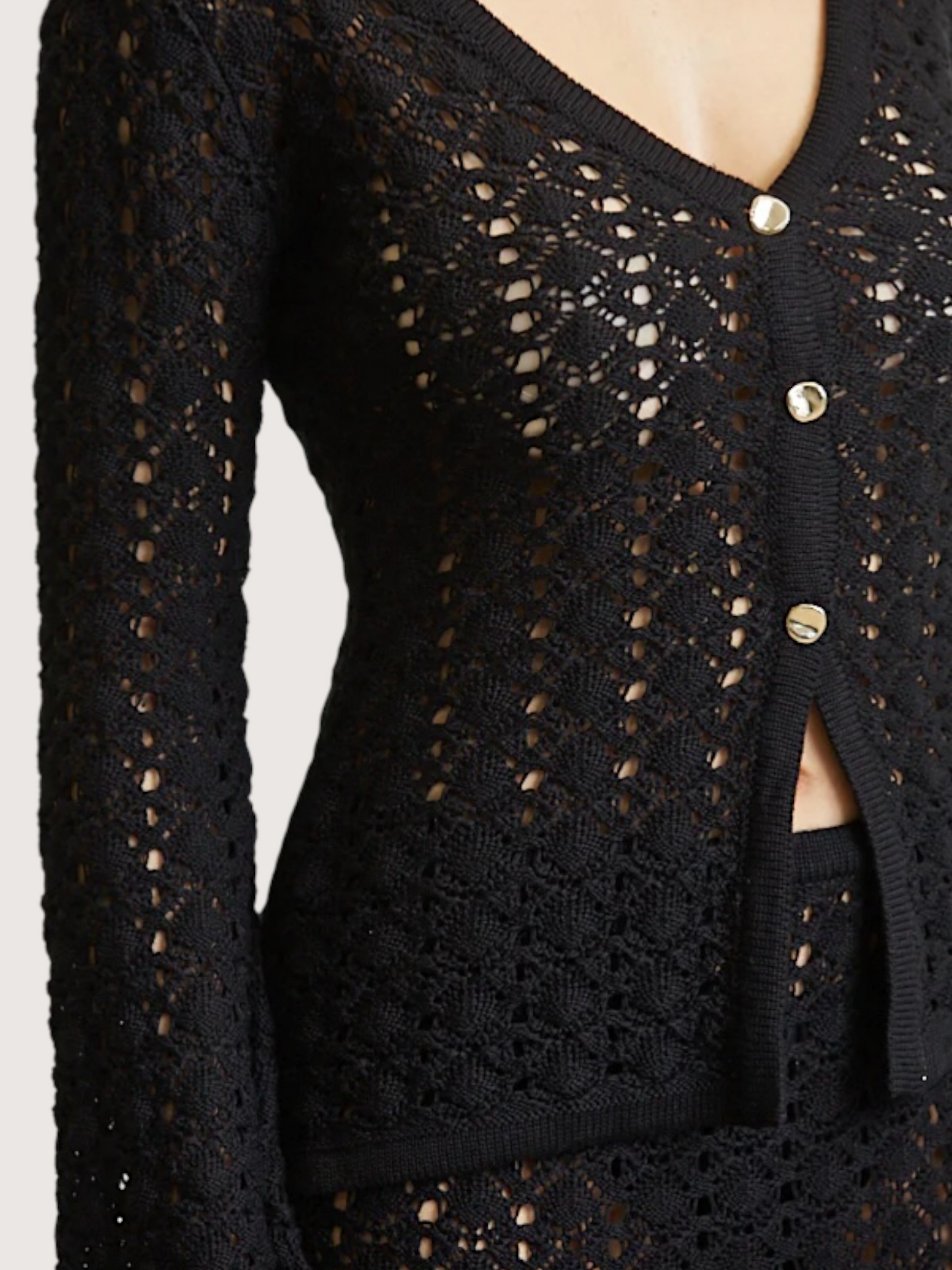 Crochet Knit Cardigan