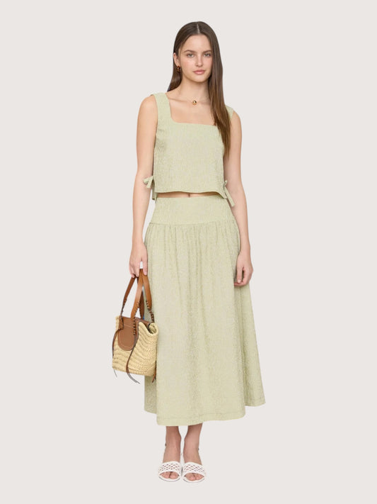 Alys Plaid Midi Skirt