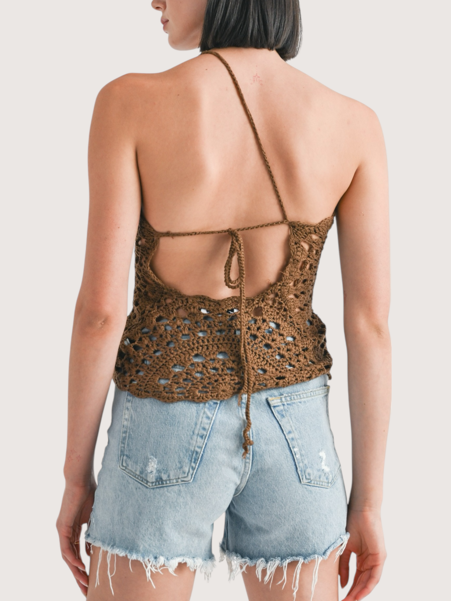 Asymmetric Crochet Tank