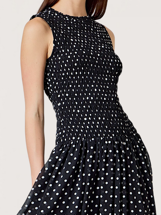Polka Dot Maxi Dress