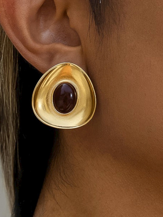 Gilded Ember Earring