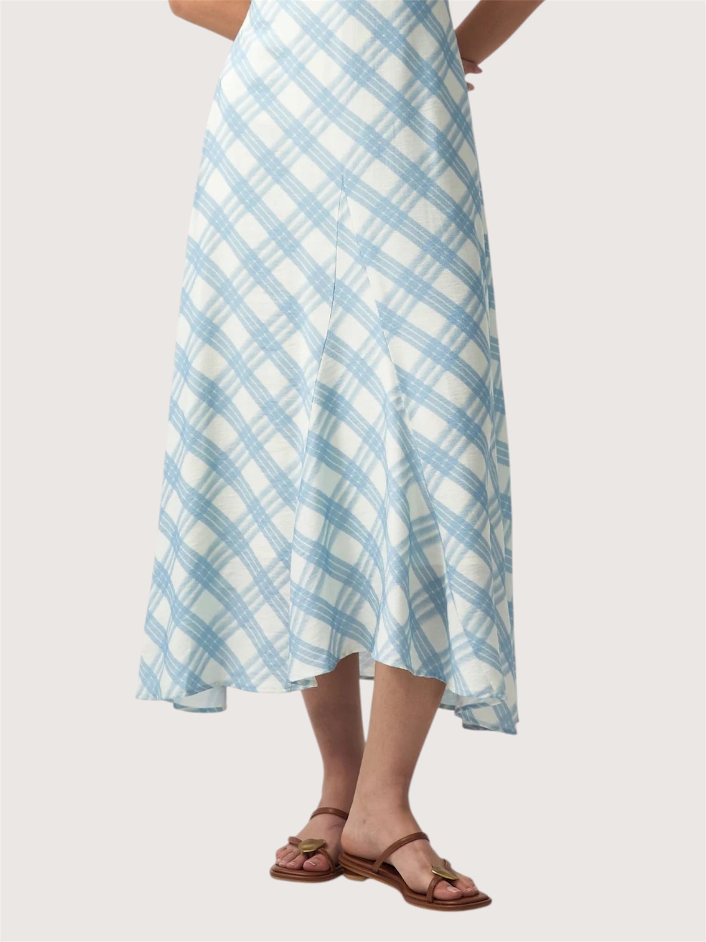 Plaid Midi Dress
