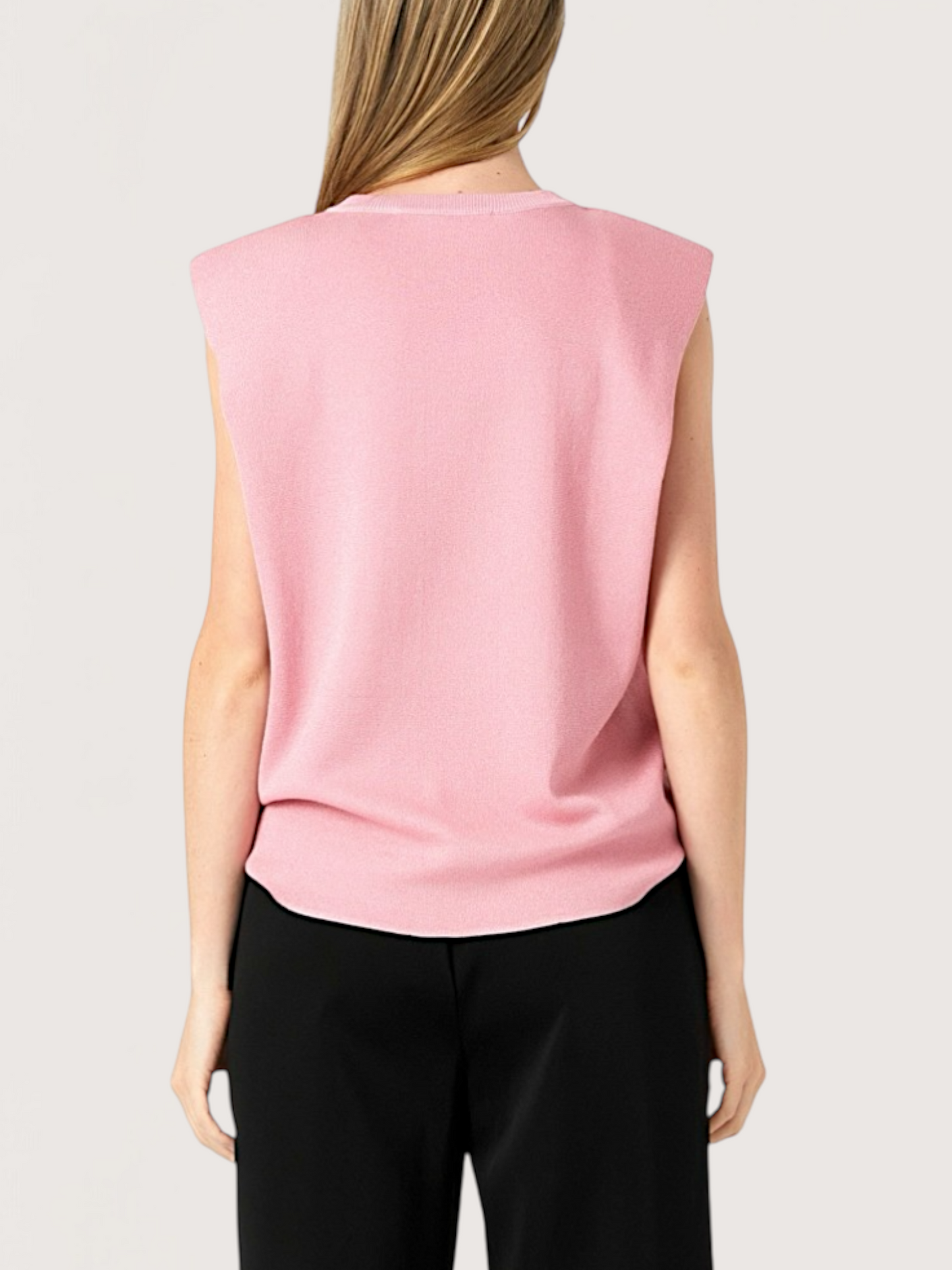 Power Shoulder Knit Top