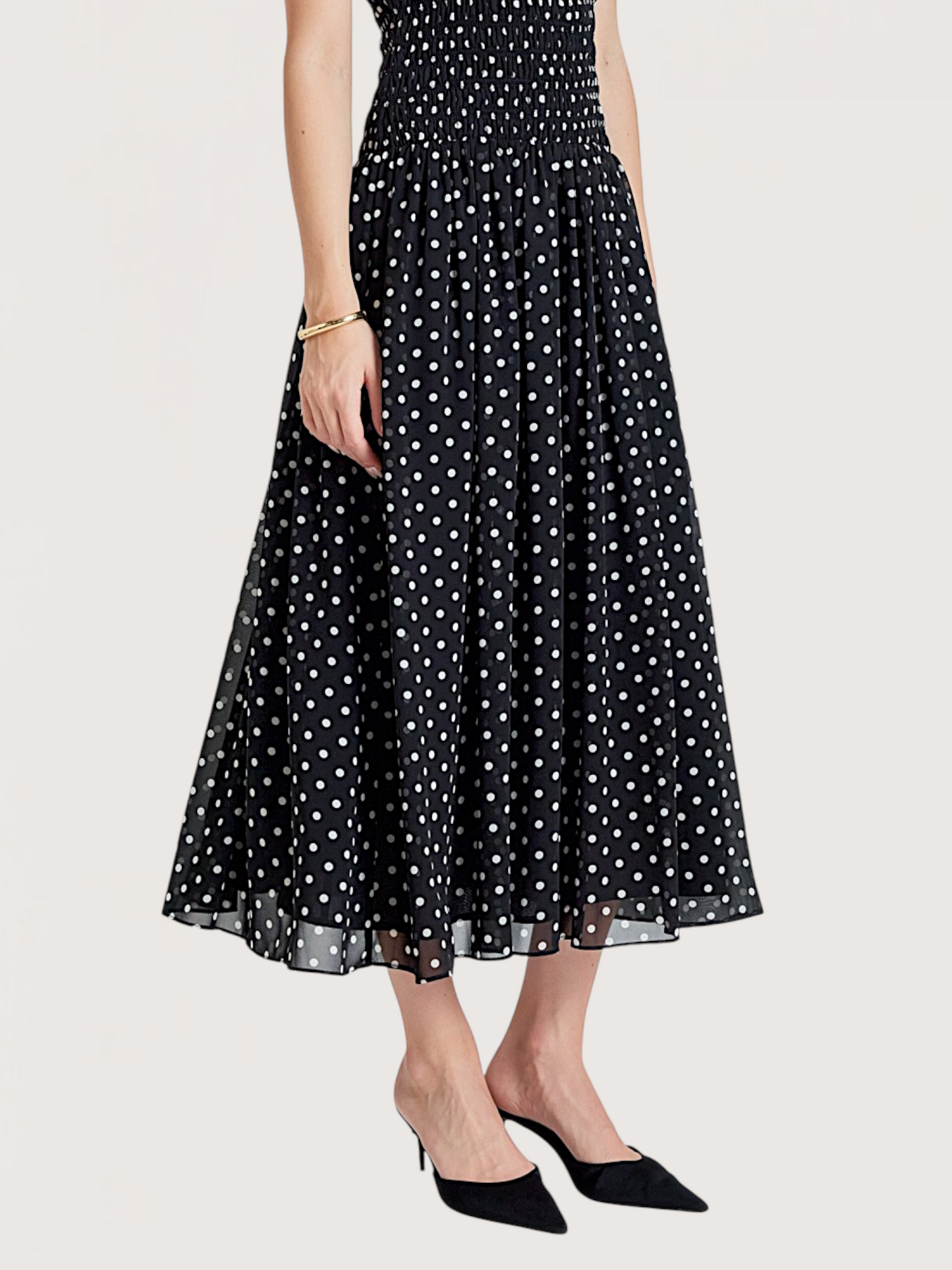 Polka Dot Maxi Dress
