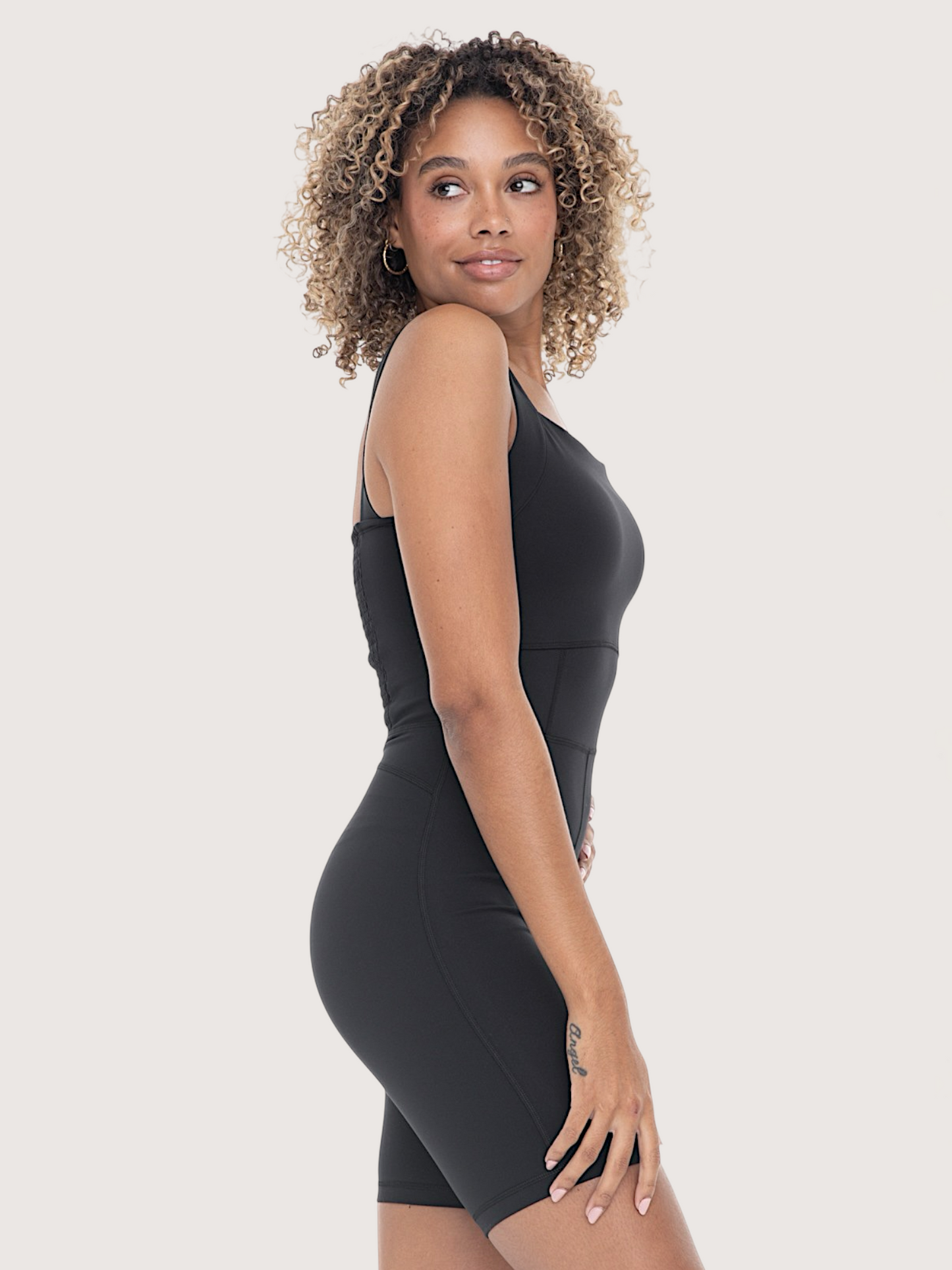 Paneled Athleisure Shortsie