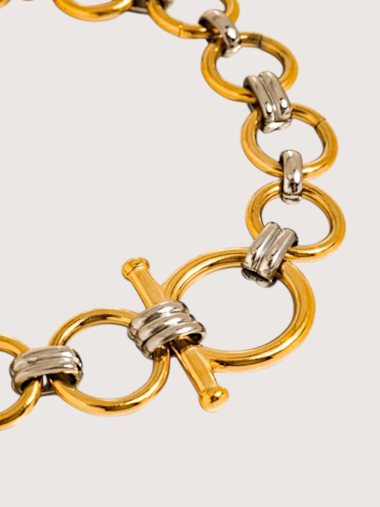 Two Tone Link Bracelet