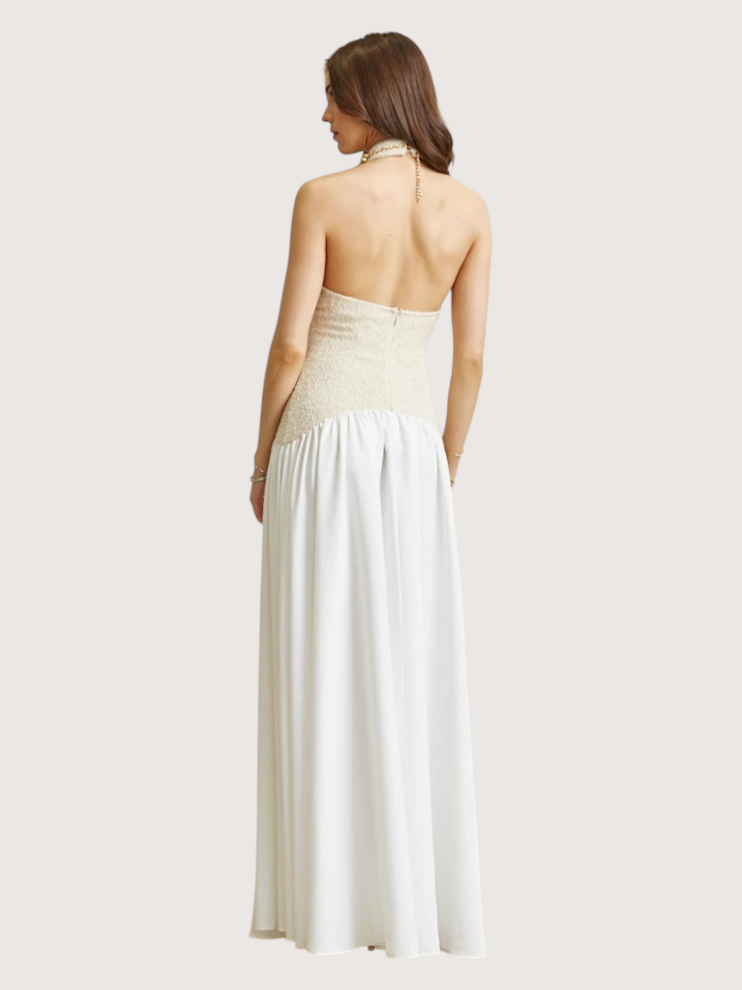 Boucle Knit Maxi Dress