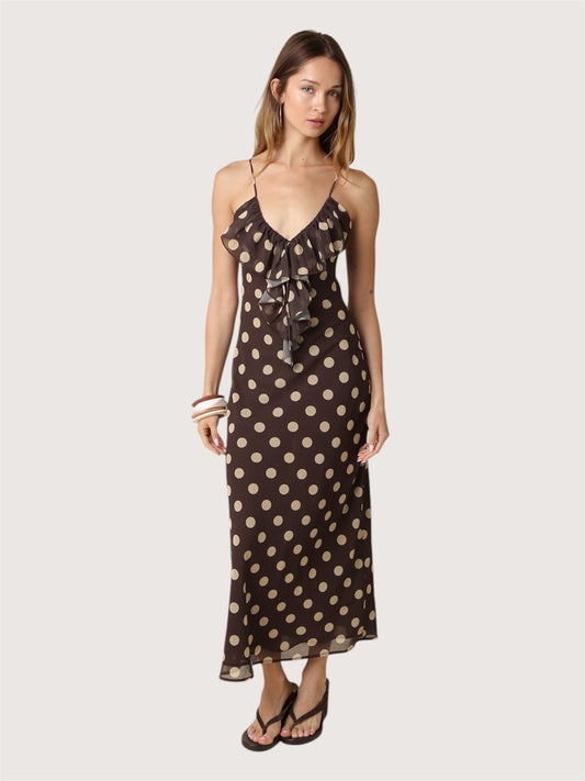 Polka Dot Ruffle Dress