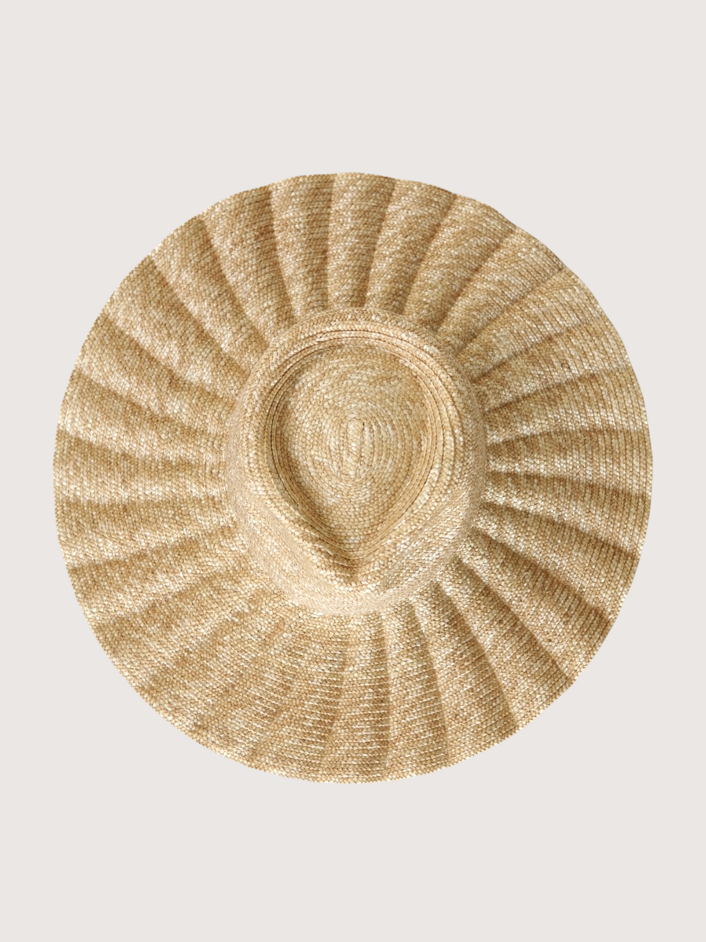Wide Brim Straw Hat | Beige