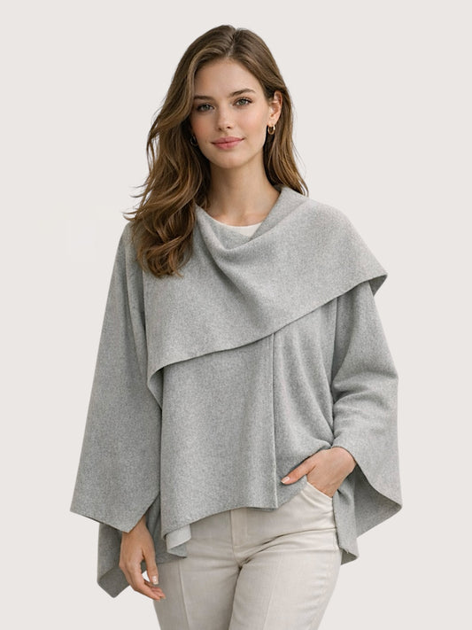 Bondi Scarf Overcoat | Grey