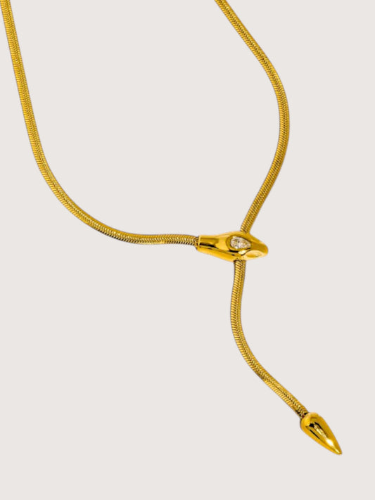 Serpent Lariat Necklace