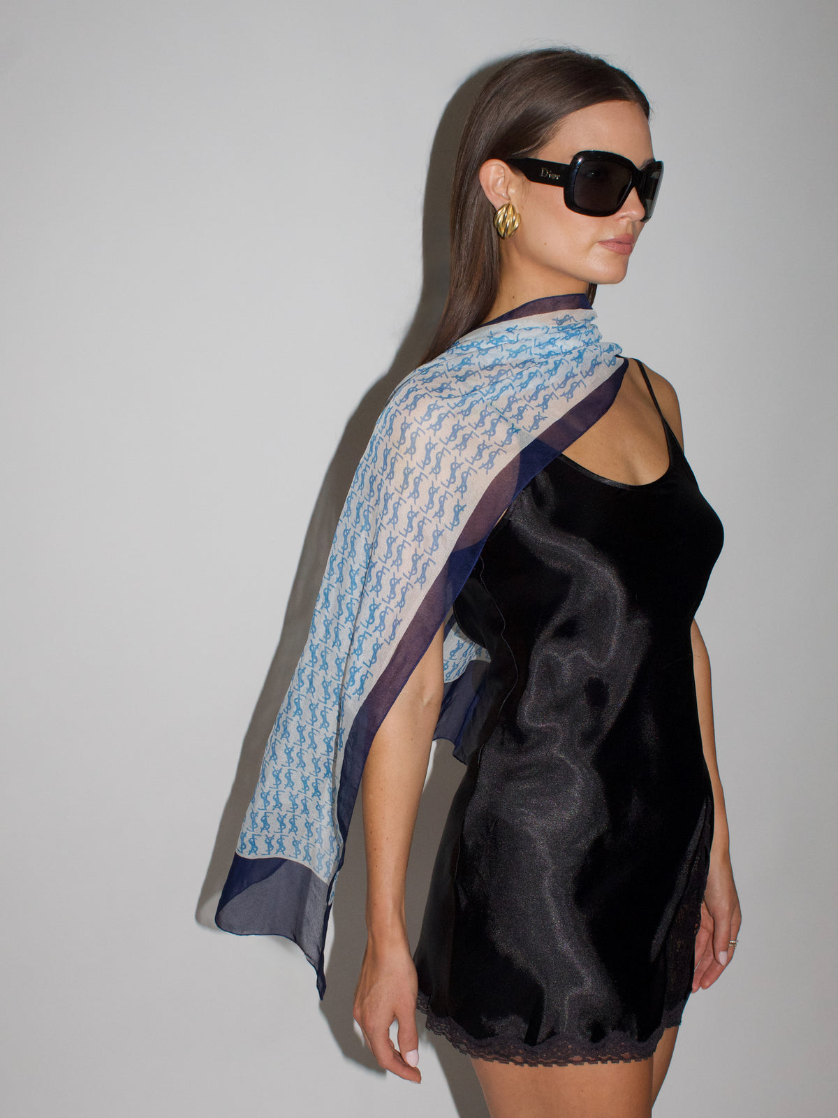 VINTAGE Mirrored Logo Scarf