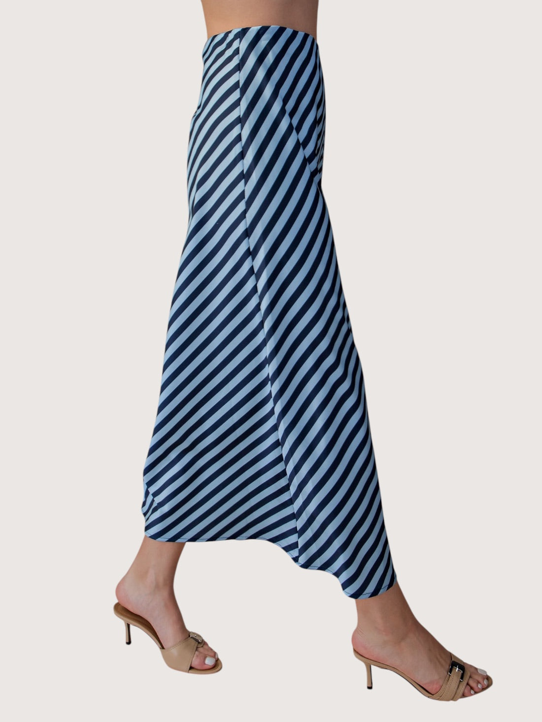 Polly Striped Midi Skirt