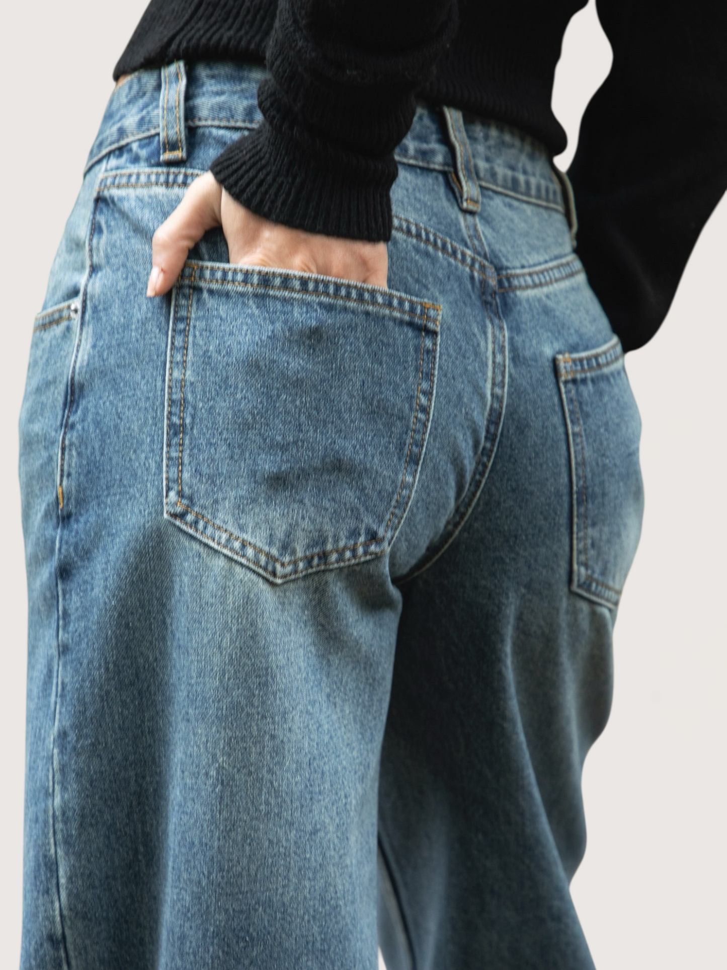 Relaxed Straight Leg Denim