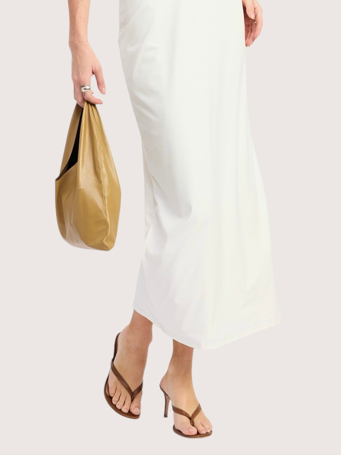 Plunging Neckline Halter Dress