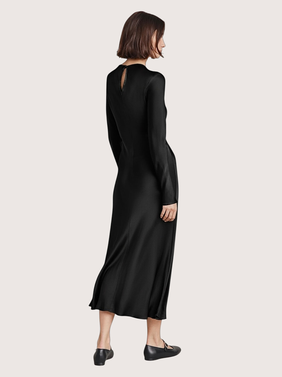 Aria Keyhole Satin Dress