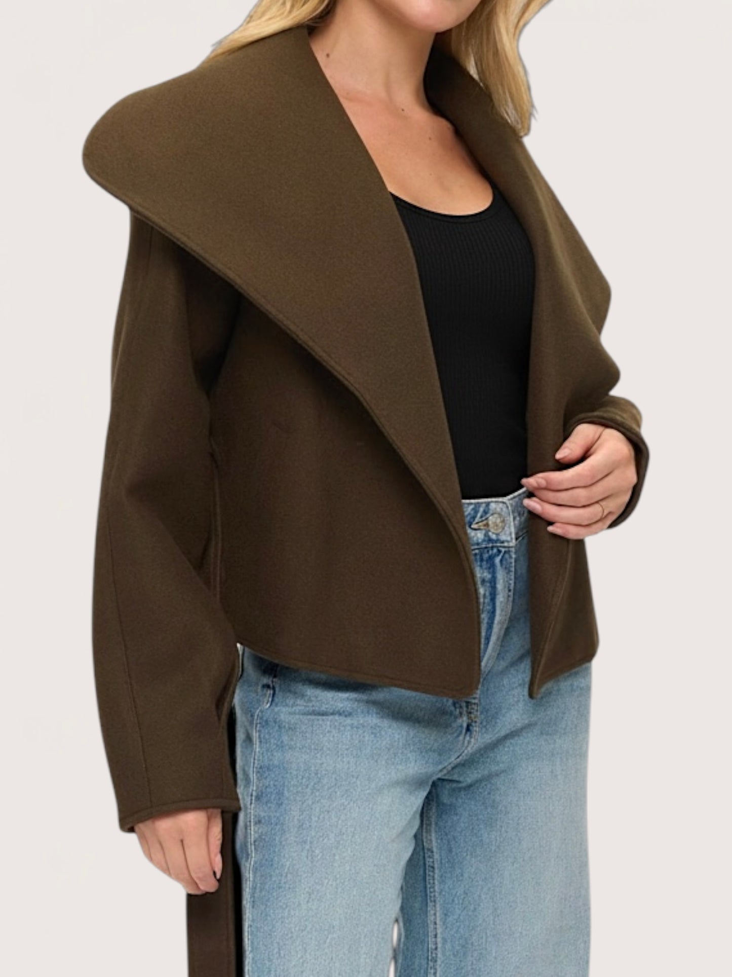 Studio Wrap Coat | Olive