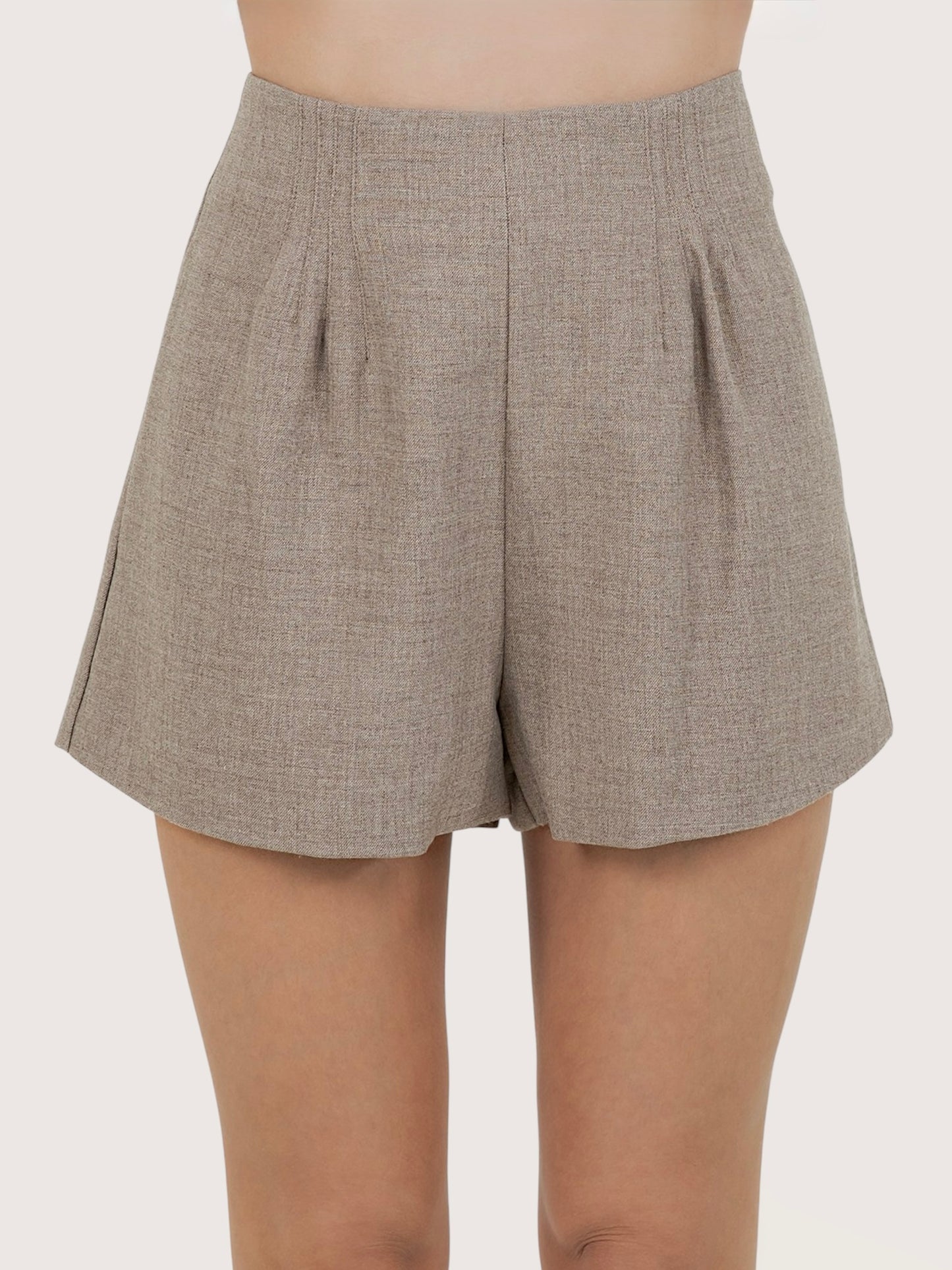 High Waisted Pleat Short
