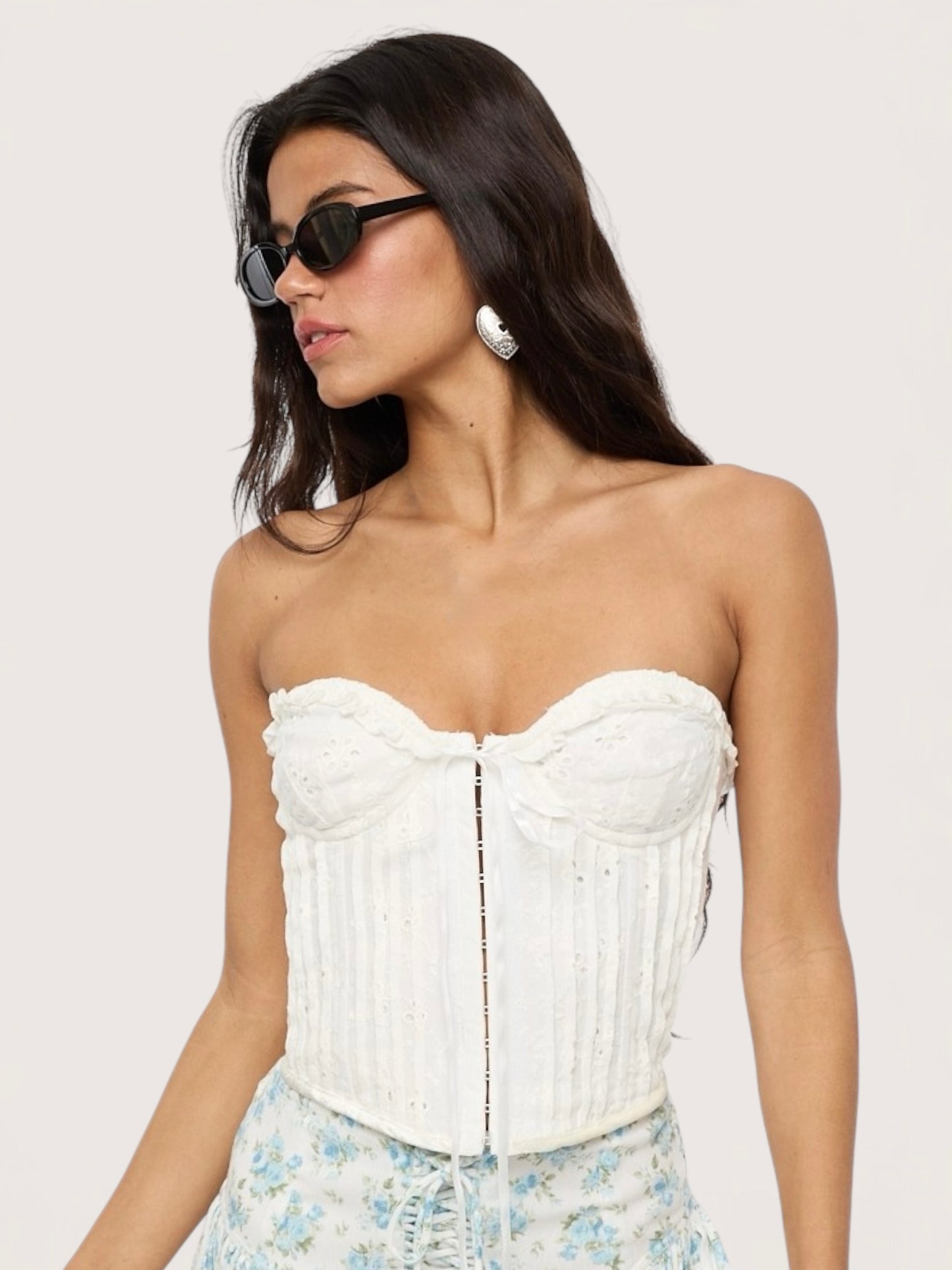 Eyelet Corset Top