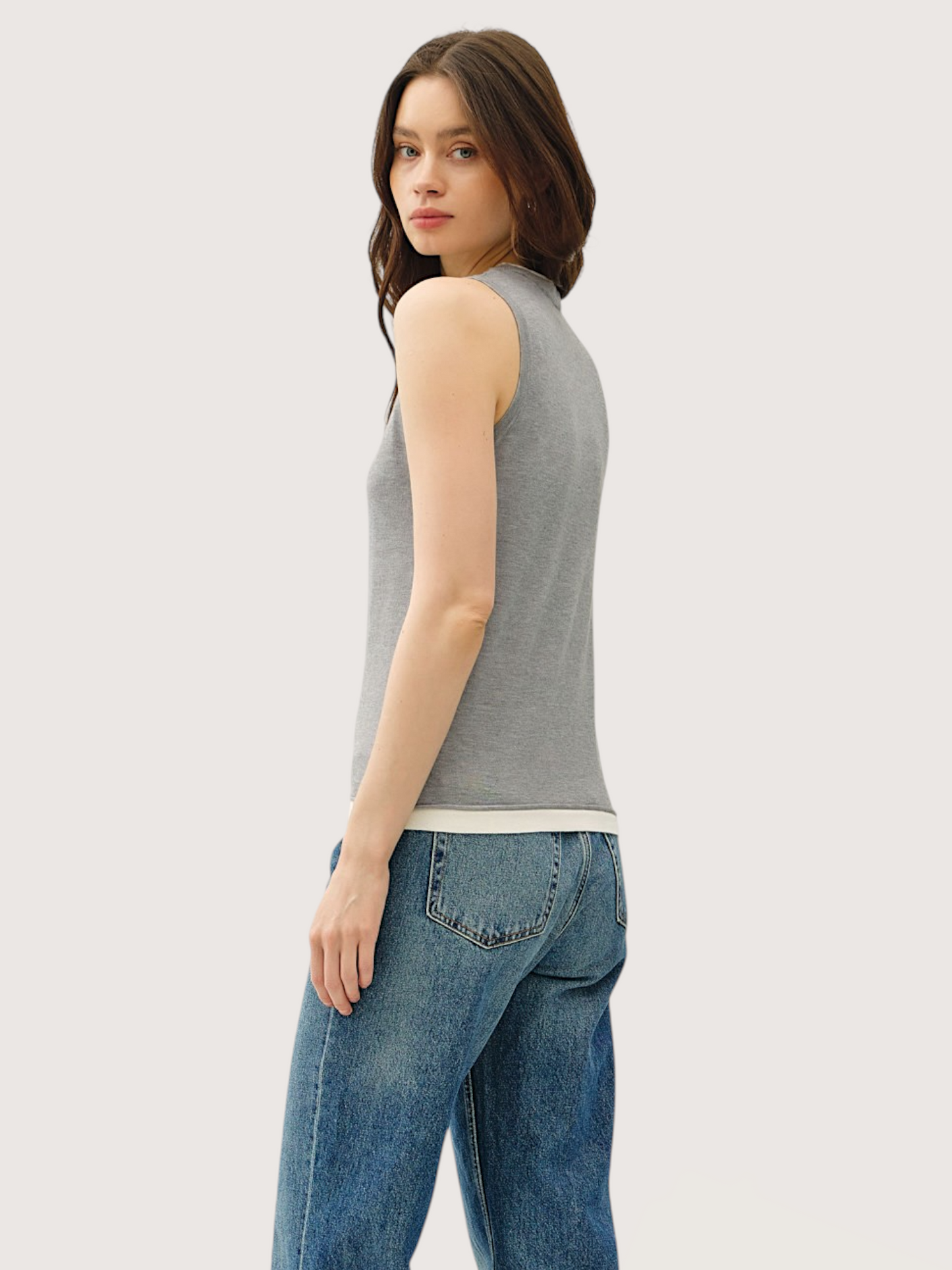 Layered Neckline Tank