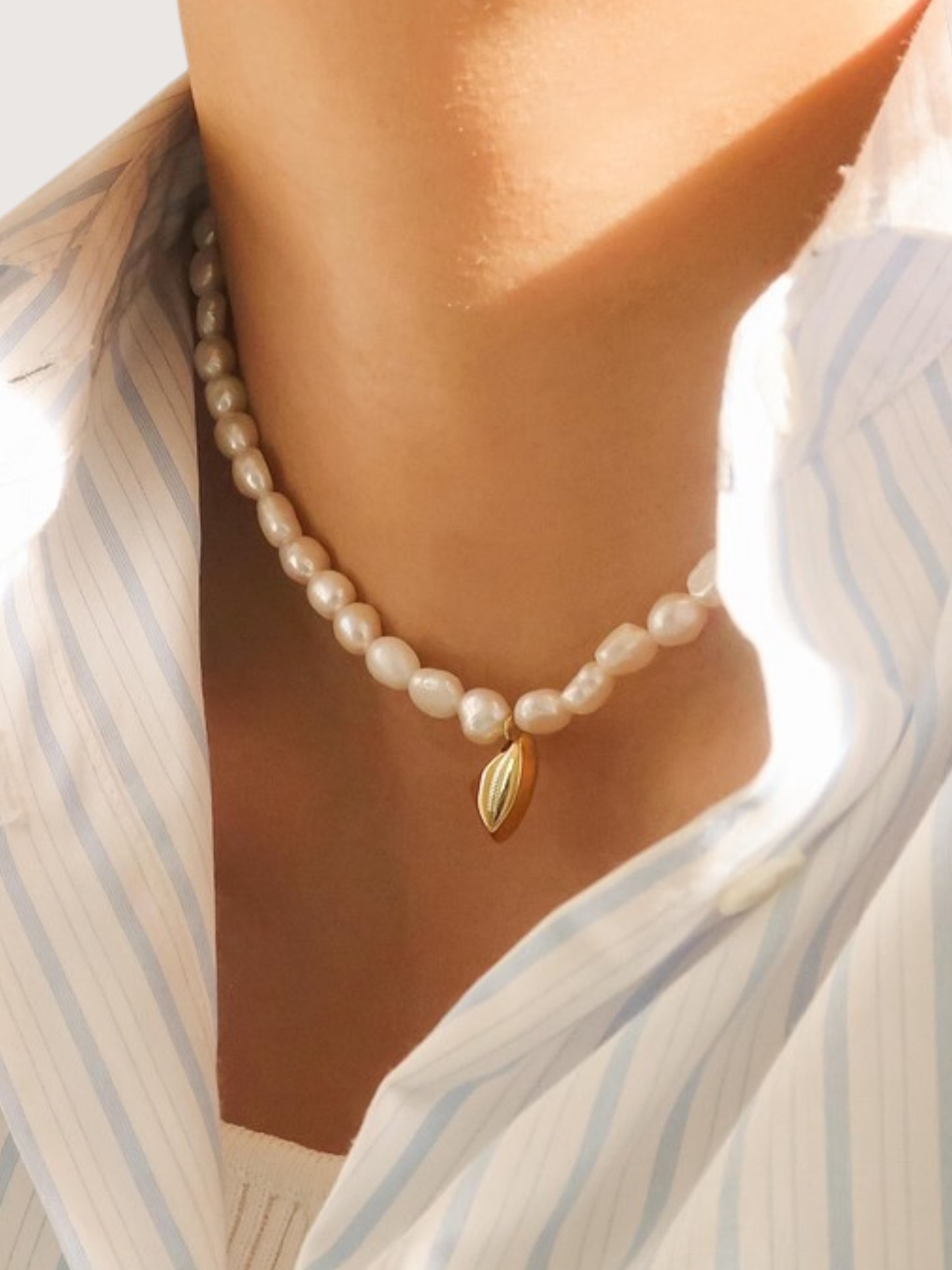 Pearl Charm Necklace