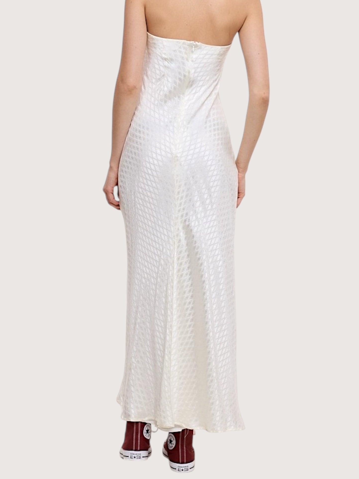 Gloria Column Maxi Dress | Pearl
