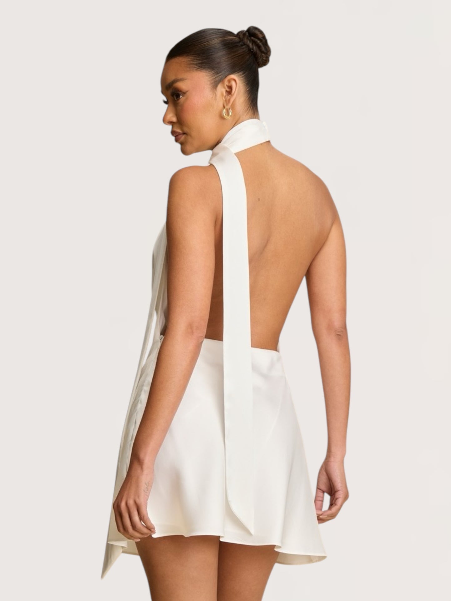 Cowl Neck Mini Dress