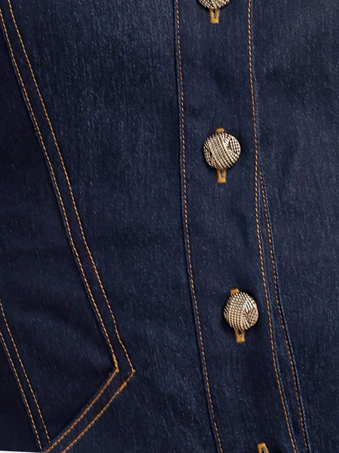 Button Up Denim Dress