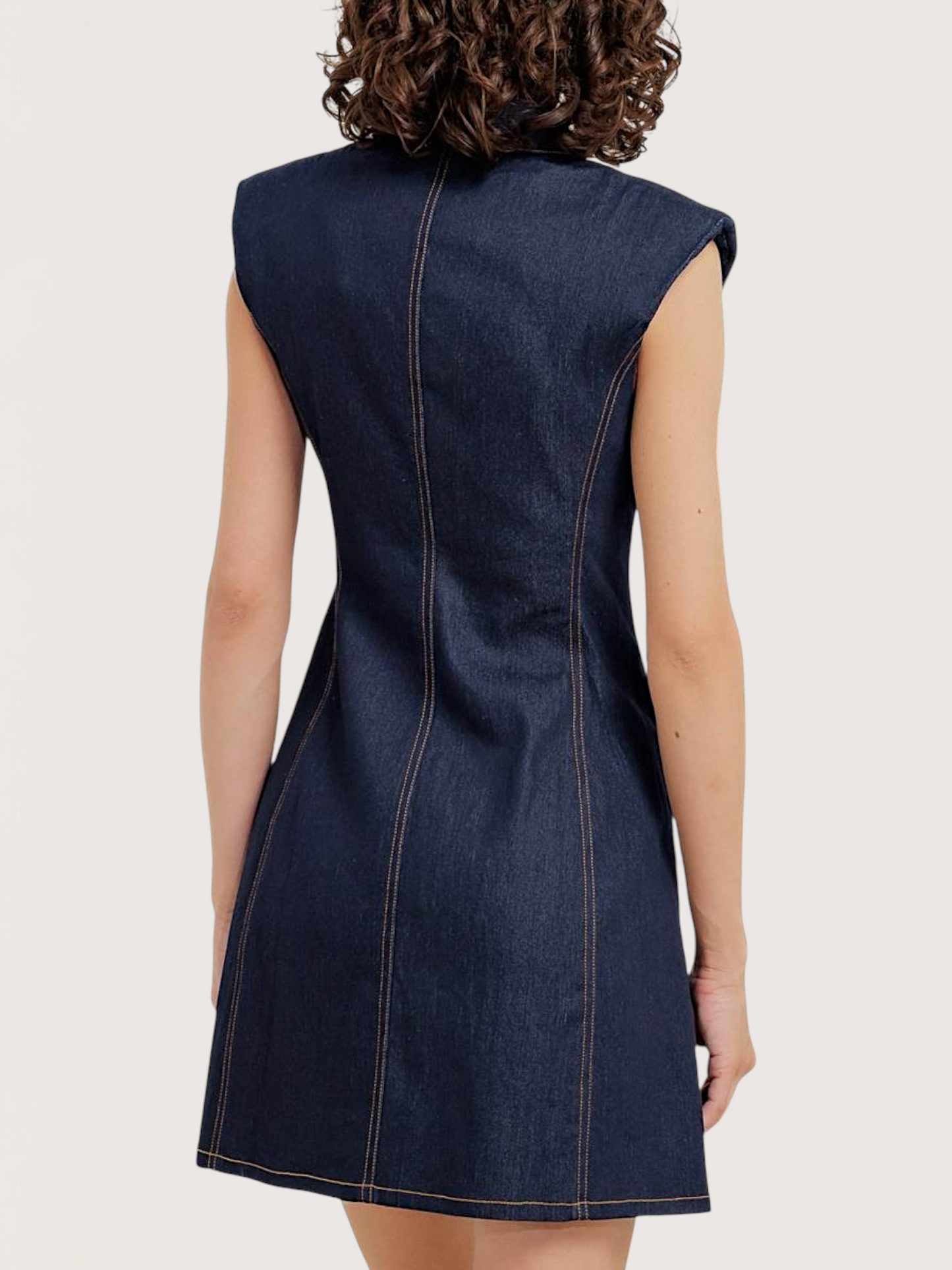 Button Up Denim Dress