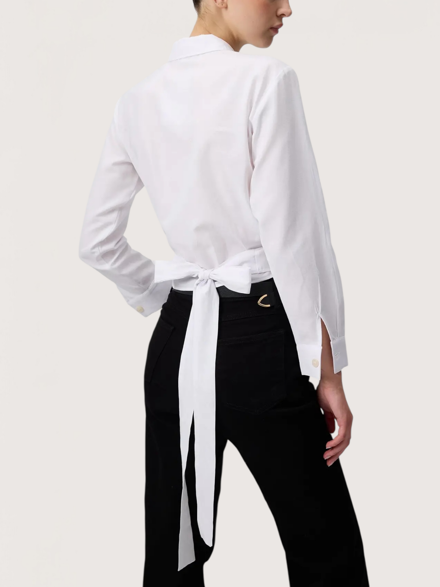 Tailored Wrap Blouse