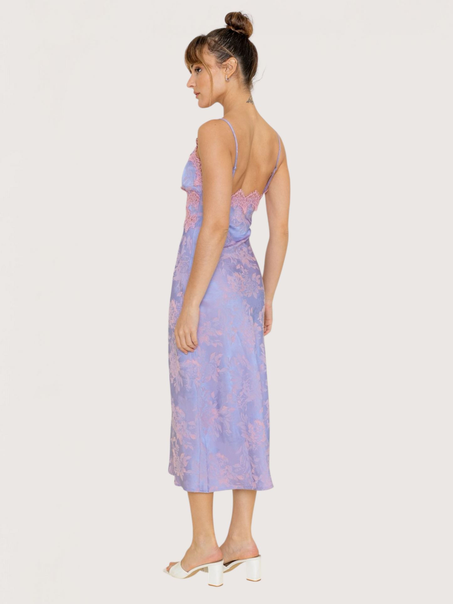 Eyelash Lace Midi Dress