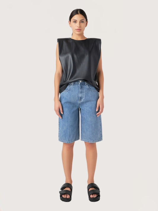 Denim Bermuda Shorts