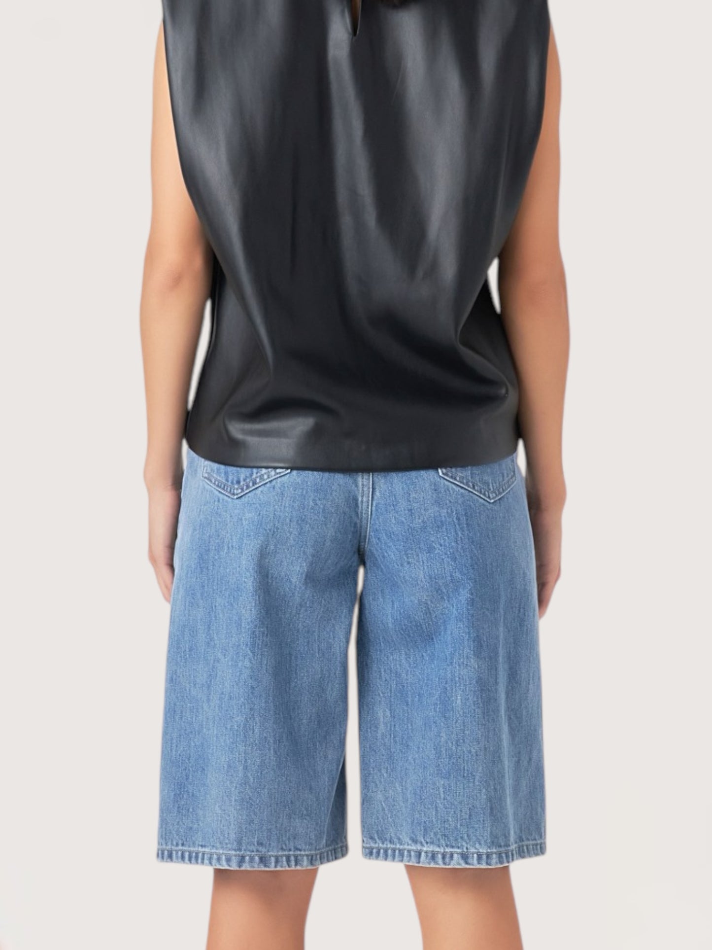 Denim Bermuda Shorts