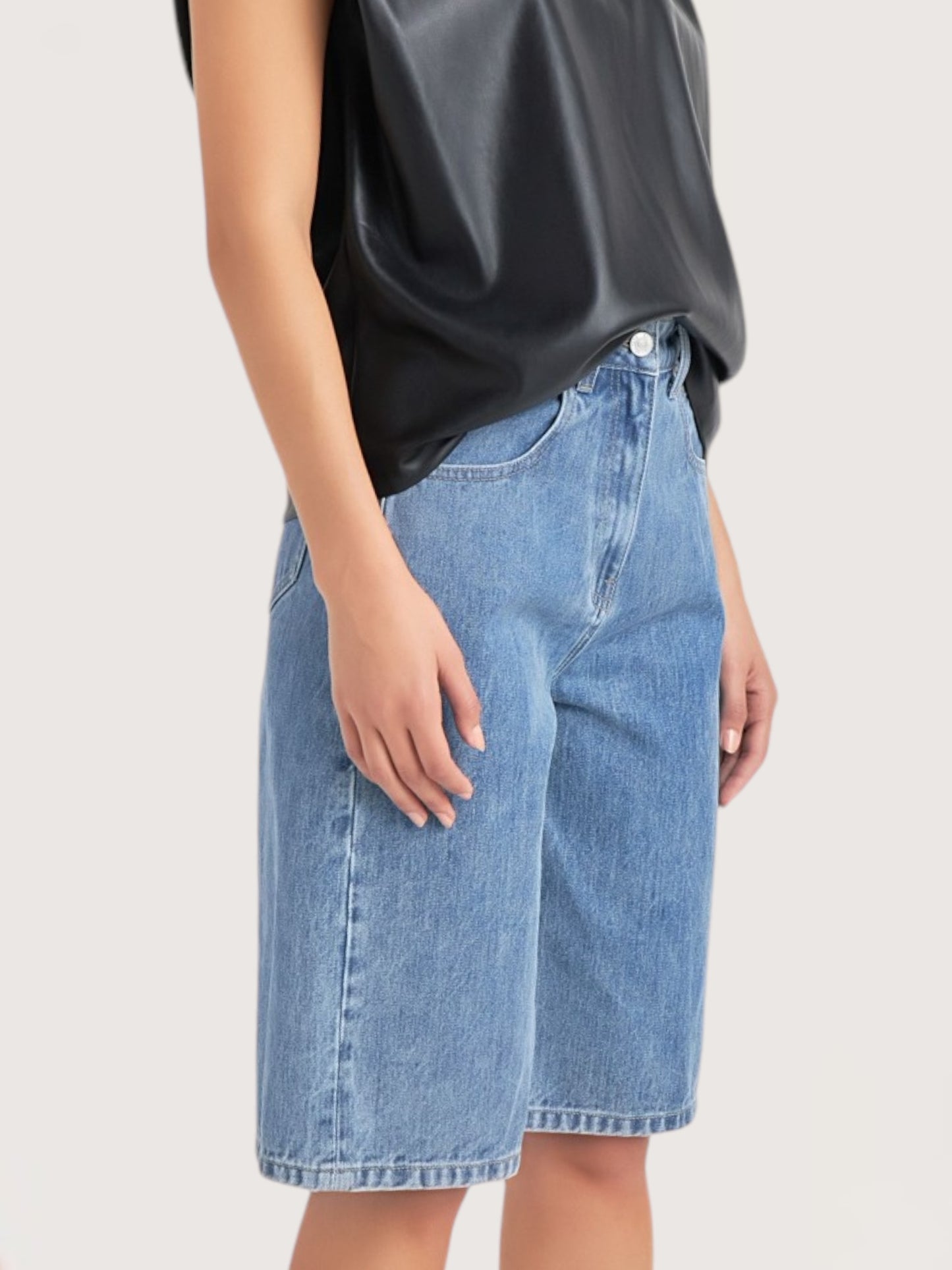 Denim Bermuda Shorts