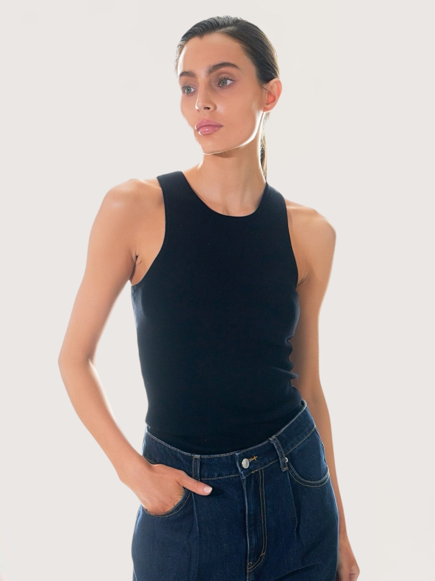 Everyday Knit Tank | Black