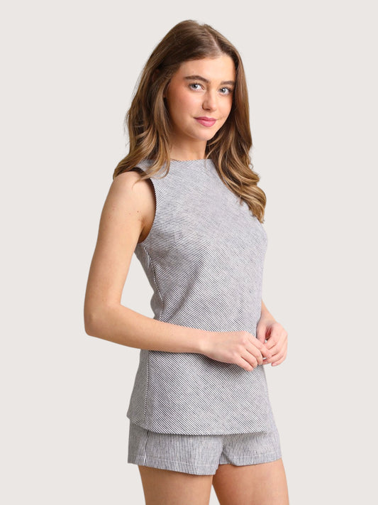 Striped Linen Top