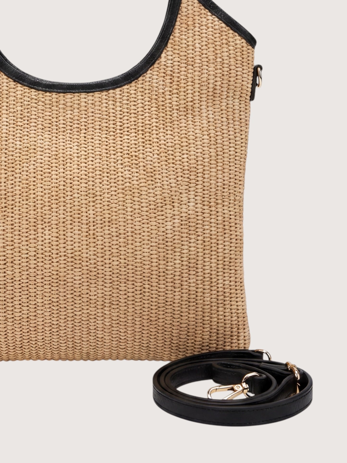 Harley Raffia Tote | Black