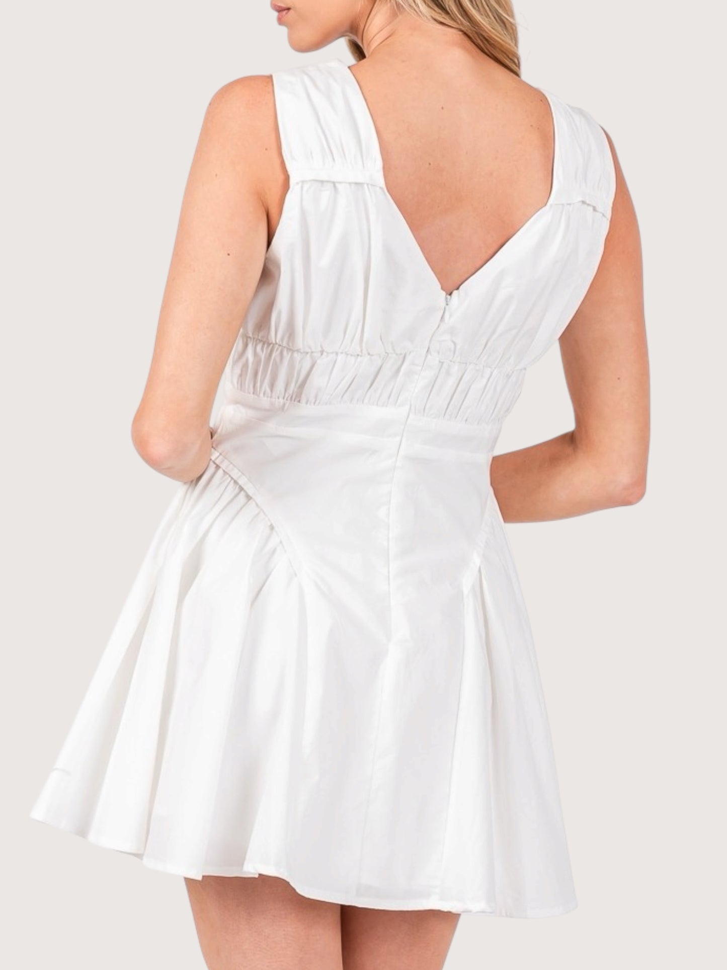 Avery Ruched Mini Dress