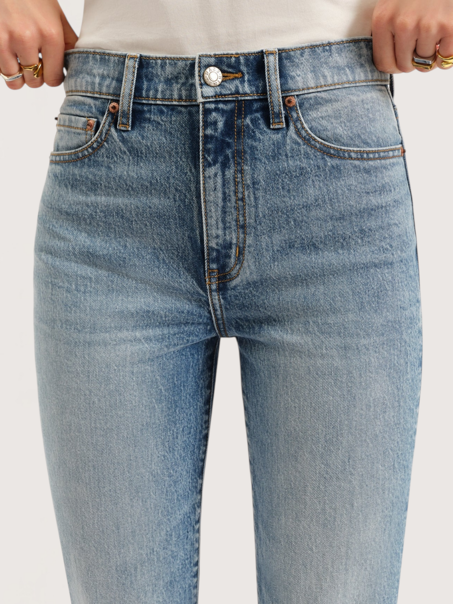 High Rise Straight Denim