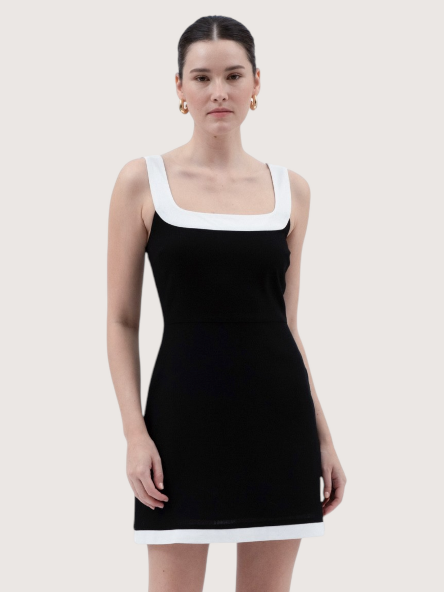 Contrast Trim Dress