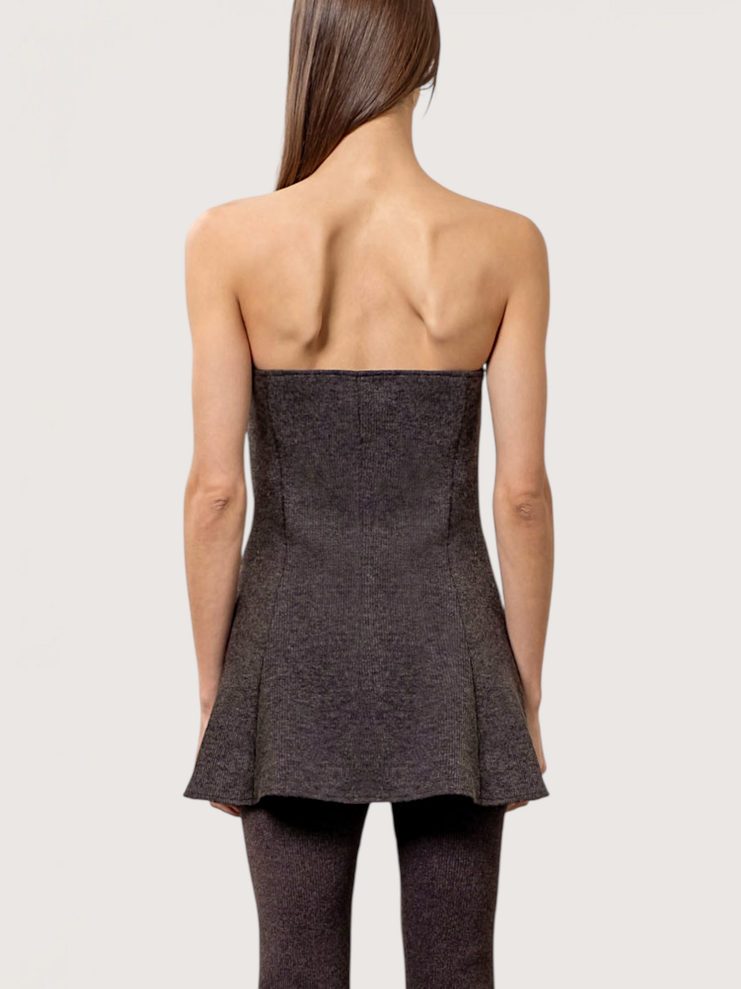 Strapless Peplum Tunic Top