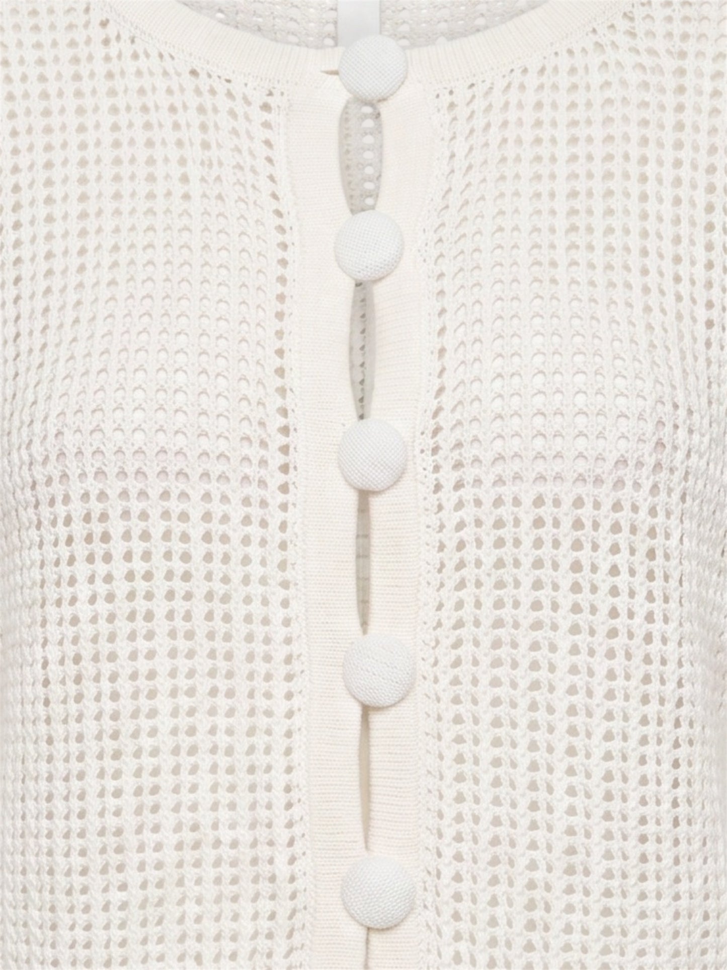 Crochet Knit Cropped Cardigan