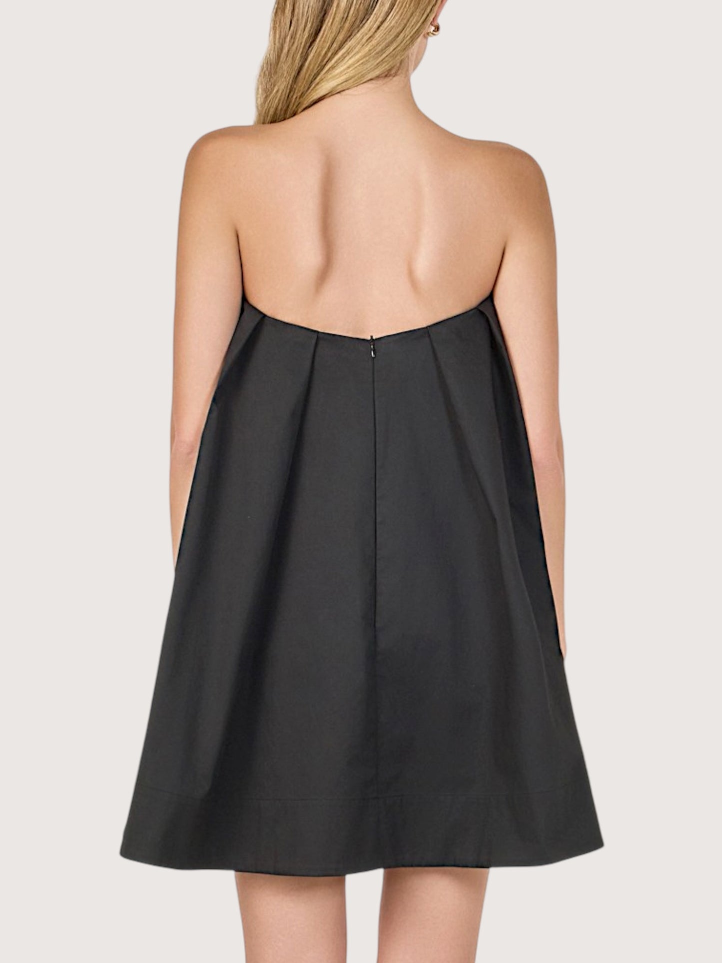 Pintuck Mini Dress